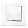 Wall power socket, for cable, white, Linnera S, Viko, 91400077