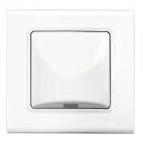 Wall power socket, for cable, for built-in, white, Linnera S, Viko by Panasonic, 91400077