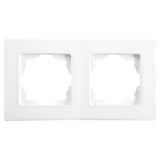 2-gang cover frame, white, Linnera S, Viko, Panasonic 91480002