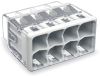 Безвинтова клема, 8 гнезда, 450V, 32A, 0.75~4mm2, сива, WAGO 2773-408
