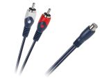 Кабел 1xRCA/f - 2xRCA/m, 0.2m, KPO2616