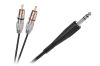 Кабел, KPO3867-1.8, 6.3mm/m stereo - 2xRCA/m, 1.8m