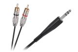 Кабел 6.3mm/m stereo - 2xRCA/m, 1.8m, KPO3867-1.8