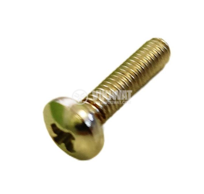 Bolt, M3x12 mm, cylinder head, cross screwdriver, full thread
 - Vikiwat Bolt, M3x12 mm, cylinder head, cross screwdriver, full thread