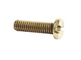 Screw Bolt, M4x13 mm, half round head, straight screwdriver, full thread