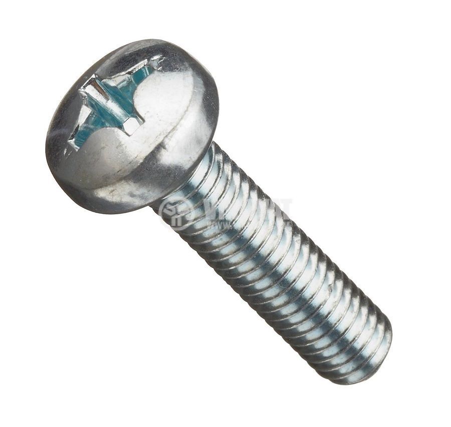 Screw Bolt, M4x20 mm, half round head, cross screwdriver
 - Vikiwat Screw Bolt, M4x20 mm, half round head, cross screwdriver