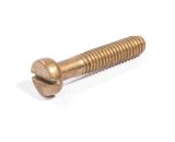 Screw Bolt, M4x28 mm,  half round head, straight screwdriver, full thread