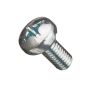 Screw Bolt, M6x8 mm, half round head, cross screwdriver
