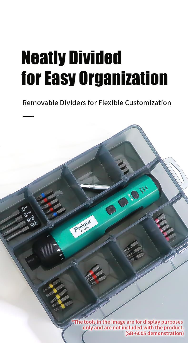 Harness organizer, 12 compartments, 225x180x60mm, SB-6005, PRO'S KIT