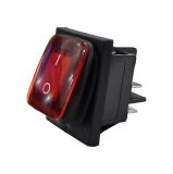 Rocker превключвател, 2 позиции, OFF-ON, 30A/250VAC, отвор 22х30mm, 4 извода, IP66