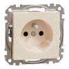 Electrical socket, Schuko French, 16 A, beige, Sedna, SDD112012