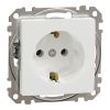 Electrical socket, Schuko, 16 A, white, Sedna, SDD111026