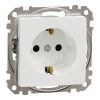 Electrical socket, Schuko, 16 A, white, Sedna, SDD111021
