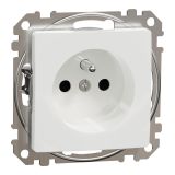 Electric socket Schuko French, 16A, 250VAC, white, for installation, Sedna, Schneider Еlectric, SDD111011