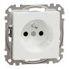 Electrical socket, Schuko French, 16 A, white, Sedna, SDD111012