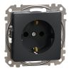 Electric socket, 16 A, anthracite, Sedna, SDD114021