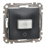 Електрически ключ pir датчик, 10A, 230VAC, антрацит, за вграждане, Sedna, SDD114504