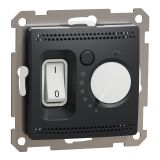 Електрически ключ димер, 16A, 230VAC, антрацит, за вграждане, Sedna, SDD114506
