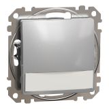 Електрически ключ лихт бутон, 10A, 12VAC, алуминий, за вграждане, Sedna, SDD113143L