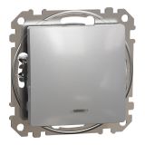 Електрически ключ сх.6 девиаторен, 16A, 250VAC, алуминий, за вграждане, Sedna, SDD113166L