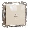 Електрически ключ лихт бутон, 10A, бежов, Sedna, SDD112131