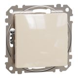 Електрически ключ сх.1 единичен, 10A, 250VAC, бежов, за вграждане, Sedna, SDD112101