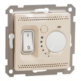 Електрически ключ димер, 16A, 230VAC, бежов, за вграждане, Sedna, SDD112507