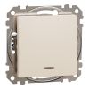 Електрически ключ двуполюсен, 16A, бежов, Sedna, SDD112162N