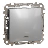 Електрически ключ сх.7 кръстат, 10A, 250VAC, алуминий, за вграждане, Sedna, SDD113107L