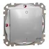 Електрически ключ двуполюсен, 10A, 250VAC, алуминий, за вграждане, Sedna, SDD213102