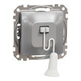 Електрически ключ с въже, 10A, 250VAC, алуминий, за вграждане, Sedna, SDD113122