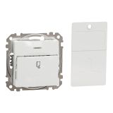 Electric switch card switch, 10A, 250VAC, white, for recessed use, Sedna, SDD111121