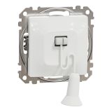 Electric switch with rope, 10A, 250VAC, white, for recessed use, Sedna, SDD111122