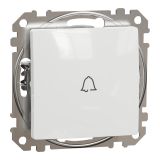 Electric light switch, 10A, 250VAC, white, for recessed use, Sedna, SDD111131