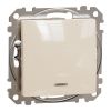 Electric switch, double pole, 10A, beige, Sedna, SDD112102N