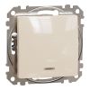Electric switch box 1 single, 10A, beige, Sedna, SDD112101L