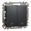 Electric switch for roller blinds, 10A, anthracite, Sedna, SDD114104