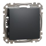 Electric switch, 7-pole, cross, 10A, 250VAC, anthracite, for recessed installation, Sedna, SDD114107