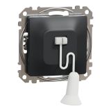 Electric switch with rope, 10A, 250VAC, anthracite, for recessed use, Sedna, SDD114122