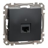 Computer socket, for built-in use, anthracite color, Sedna, SDD114451