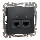 Computer socket, for built-in use, anthracite color, Sedna, SDD114462