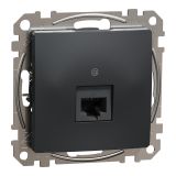Computer socket, for built-in use, anthracite color, Sedna, SDD114466