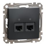 Computer socket, for built-in use, anthracite color, Sedna, SDD114467