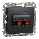 Audio socket, for built-in use, anthracite color, Sedna, SDD114411