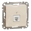 Telephone socket, RJ11(6p4c), beige, Sedna, SDD112491