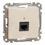 Computer socket, for built-in use, beige color, Sedna, SDD112461