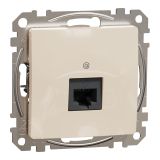 Computer socket, for built-in use, beige color, Sedna, SDD112466