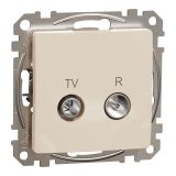 TV socket, for built-in use, beige color, Sedna, SDD112478R