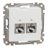 Computer socket, for built-in use, white, Sedna, SDD111462S