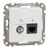 Combined socket, TV, white, Sedna, SDD111469T